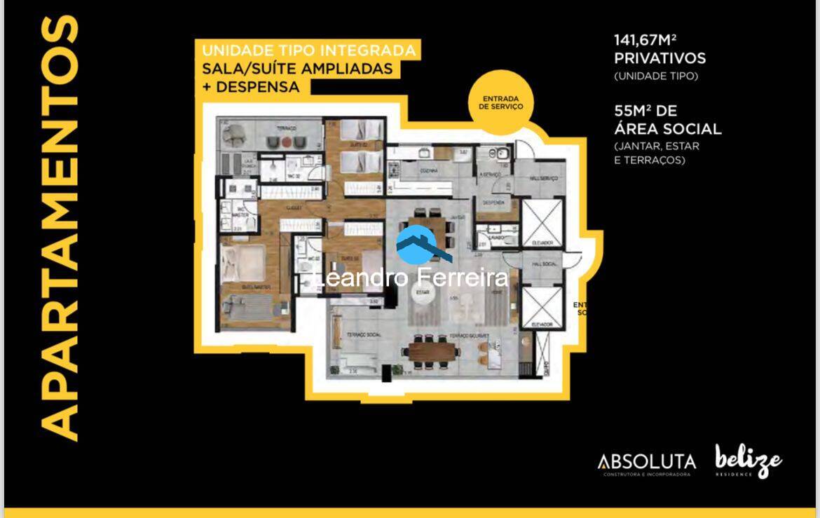 Apartamento, 3 quartos, 147 m² - Foto 6